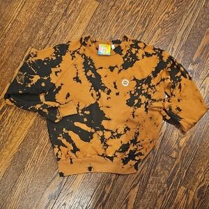 Big Bud Press Mustard Magic Waters Tie Dye Crew Sweatshirt XXS